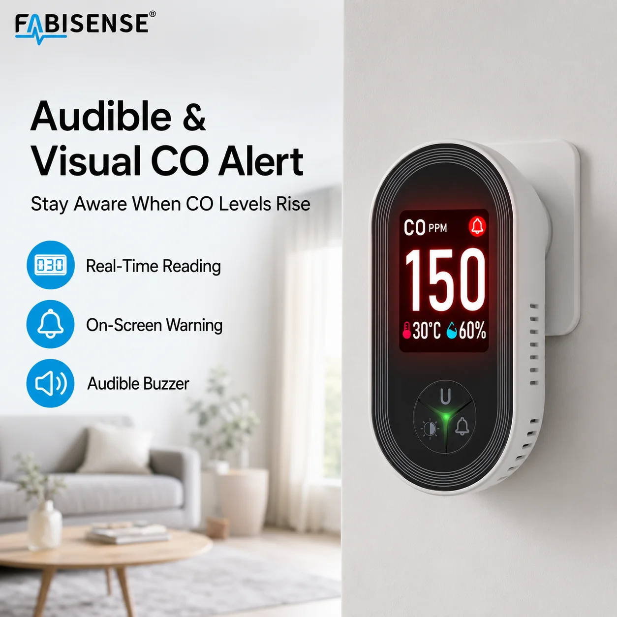 جهاز كشف أول أكسيد الكربون FAB - مراجعة Co Detector Plug وسعره