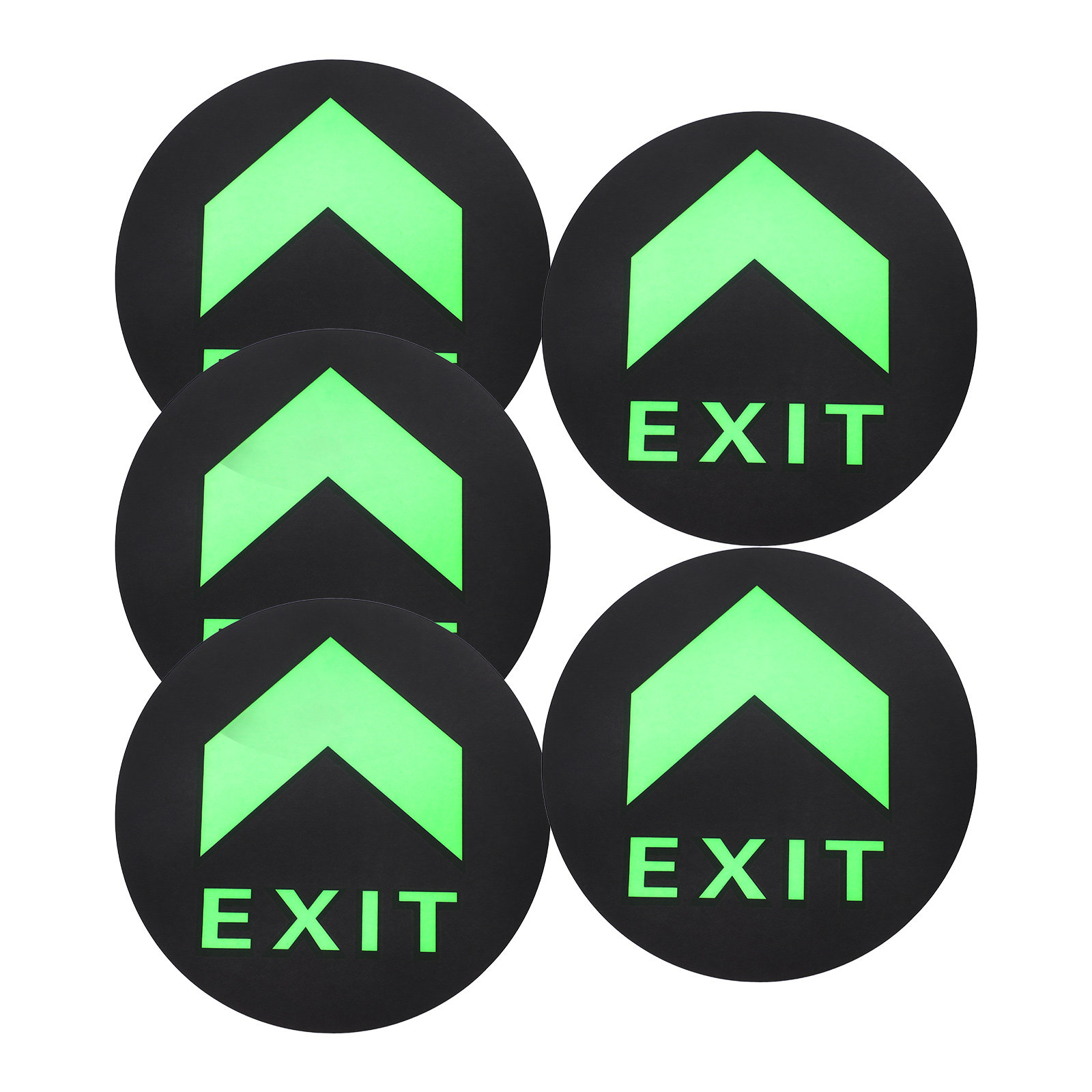5 قطع من ملصقات الإشارة الليلي - مراجعة Emergency Exit Sign وسعره