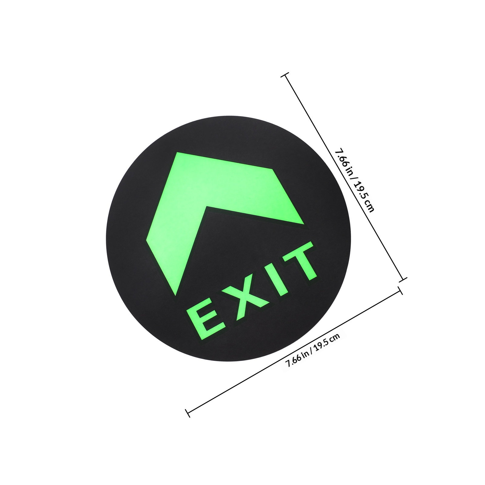 5 قطع من ملصقات الإشارة الليلي - مراجعة Emergency Exit Sign وسعره