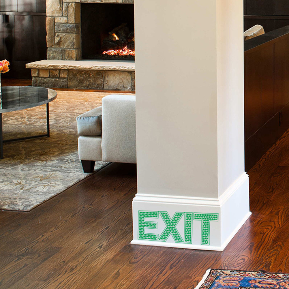 ملصق حائط لمخرج الطوارئ، لافتة - مراجعة Emergency Exit Sign وسعره