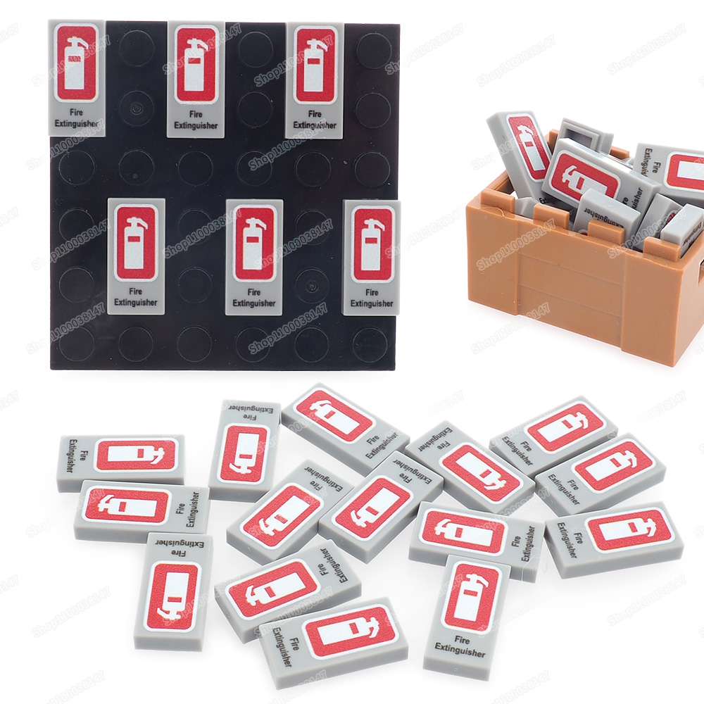 بلاط مطبوع بنمط طفايات الحريق  - مراجعة Fire Extinguisher Small وسعره