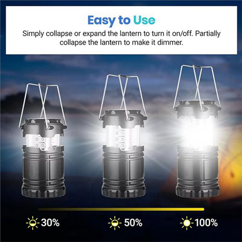 مجموعة من 4 فوانيس تخييم تعمل  - مراجعة Power Outage Light وسعره