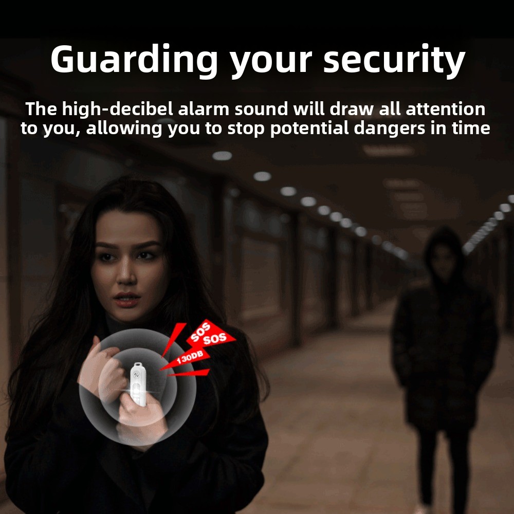 130dB ليلة تشغيل السلامة تحذير - مراجعة Personal Alarm Keychain وسعره